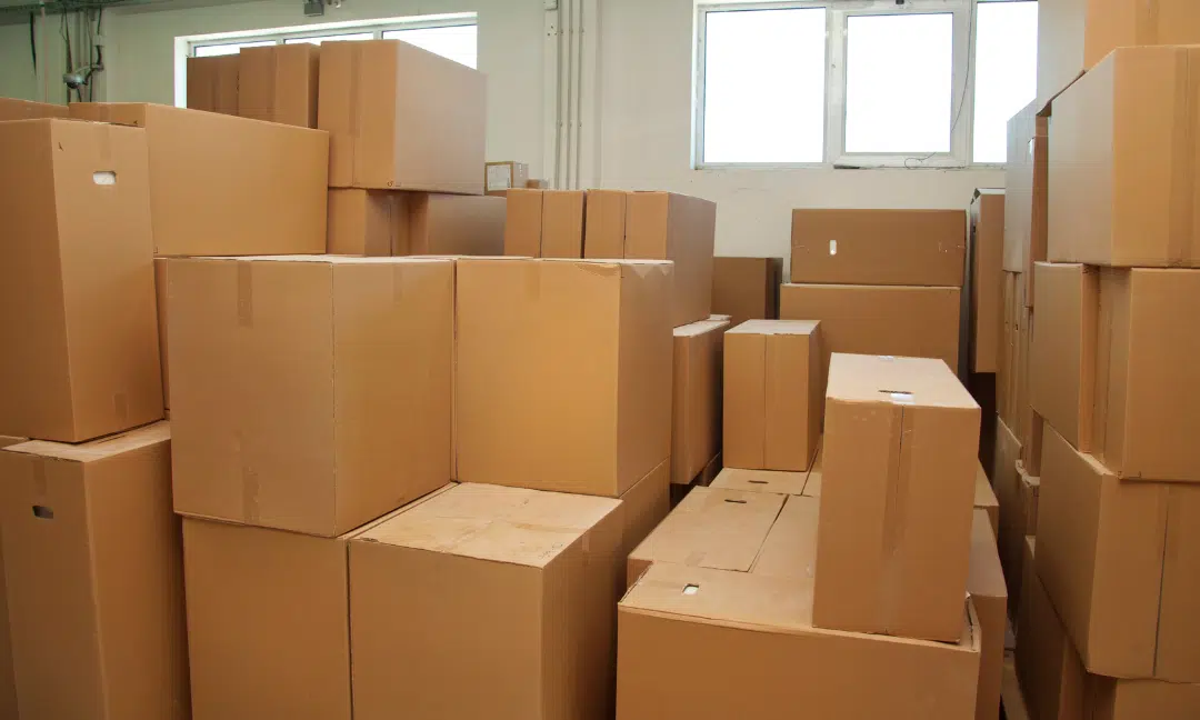 Copy of Copy of Untitled Design Image of self-storage. A business moving into their storage unit.