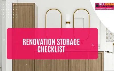 Renovation Storage Checklist