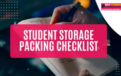 Student Storage Packing Checklist