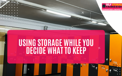 Using Storage While You Decide What to Keep